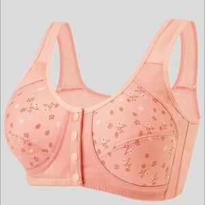 NWT Amazon Snap Front Comfort Bra (Peach)